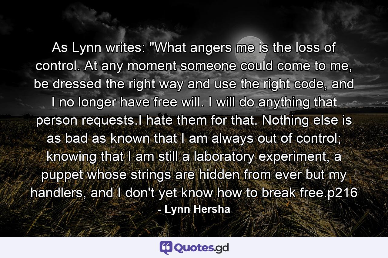 As Lynn writes: 