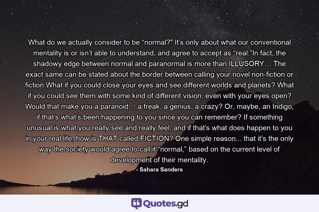 What do we actually consider to be “normal?