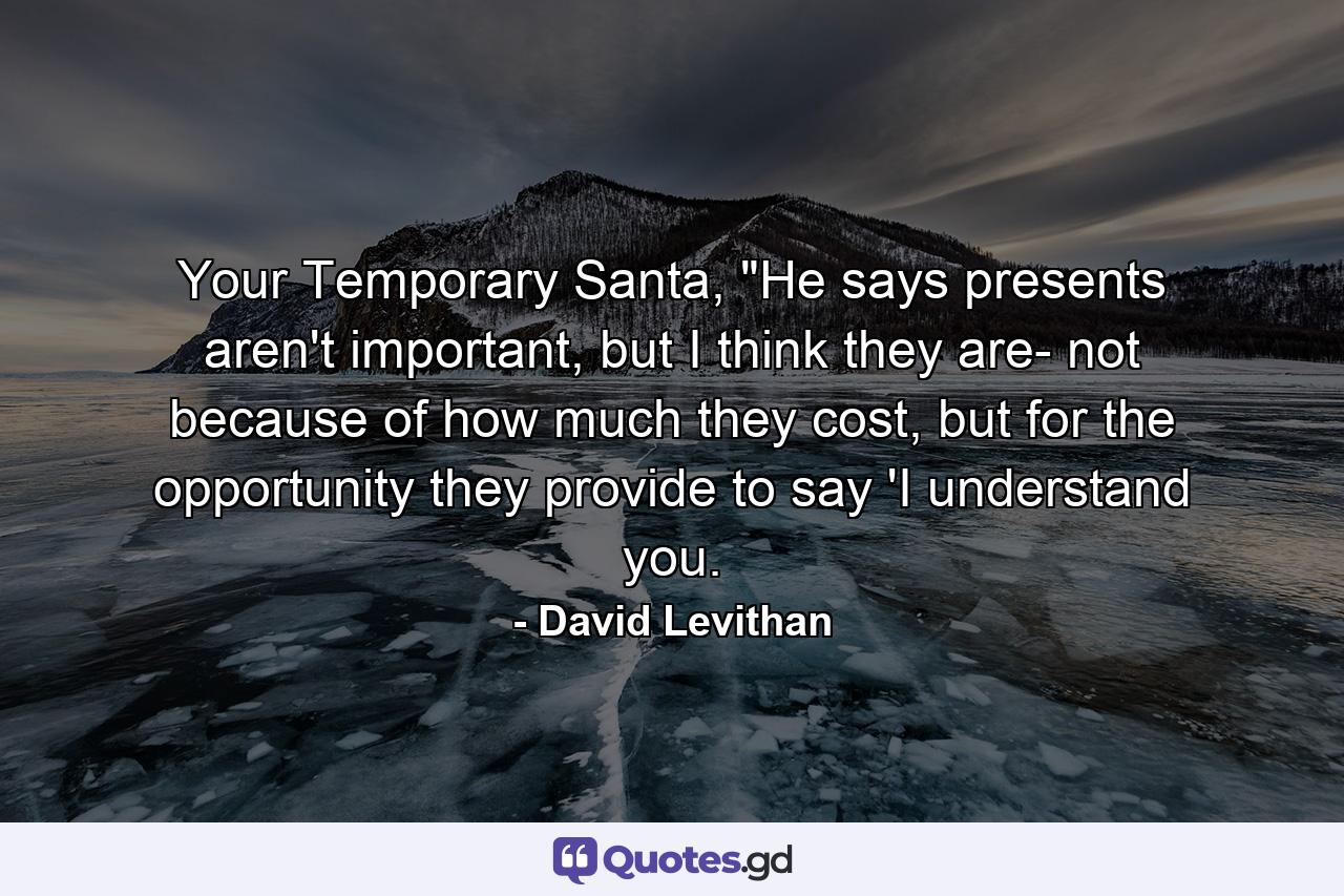 Your Temporary Santa, 